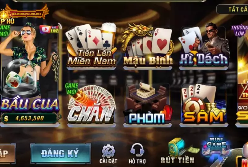 Casino B52 với nhiều tựa game hot và tỷ lệ thắng cao