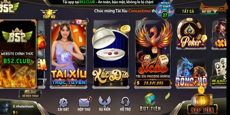 Giới thiệu game cá cược xanh chín - xóc đĩa B52 Club