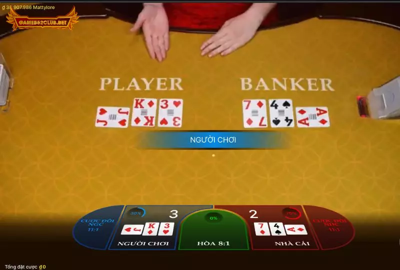 Áp dụng cách tính điểm cực dễ hiểu cho game bài Baccarat